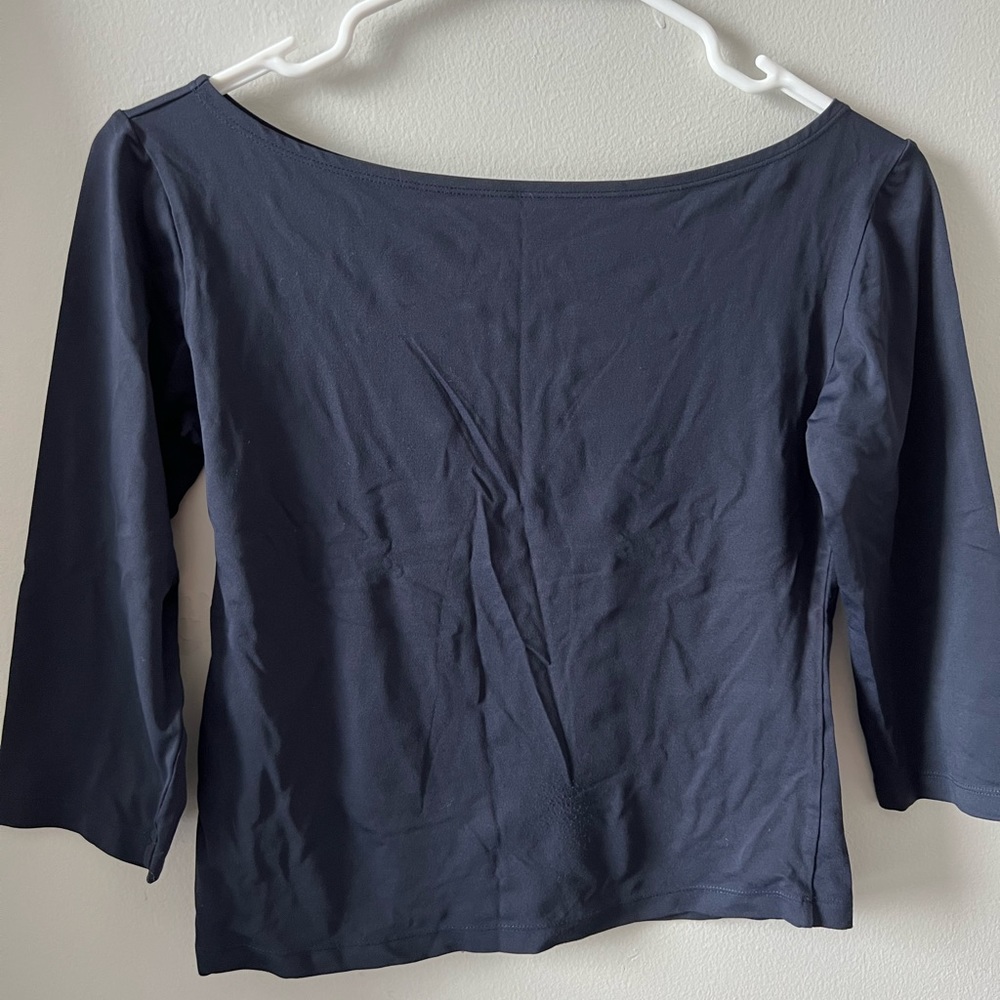 Semi-Long Sleeve Off The Shoulder T-Shirt